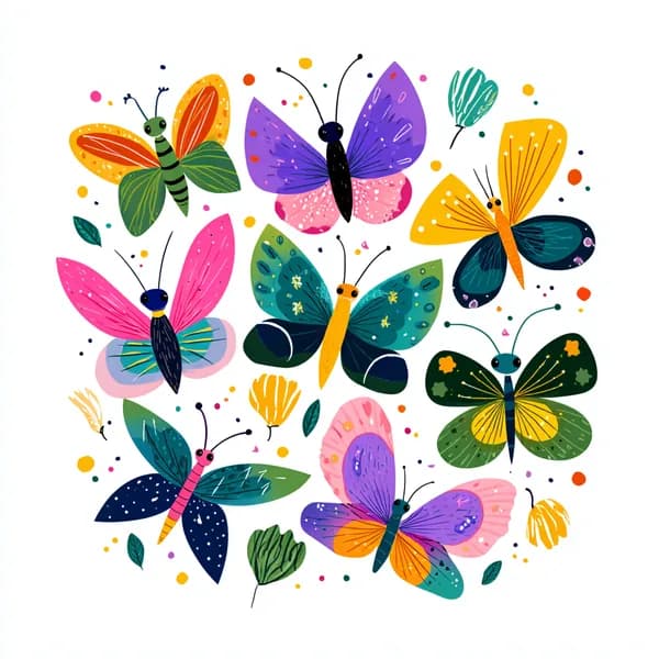 Y2K Spring Butterfly Design