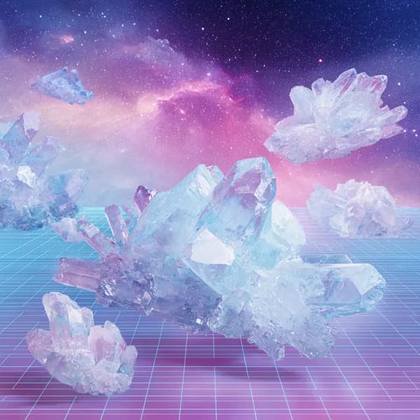 Vaporwave Icy Cosmos Design