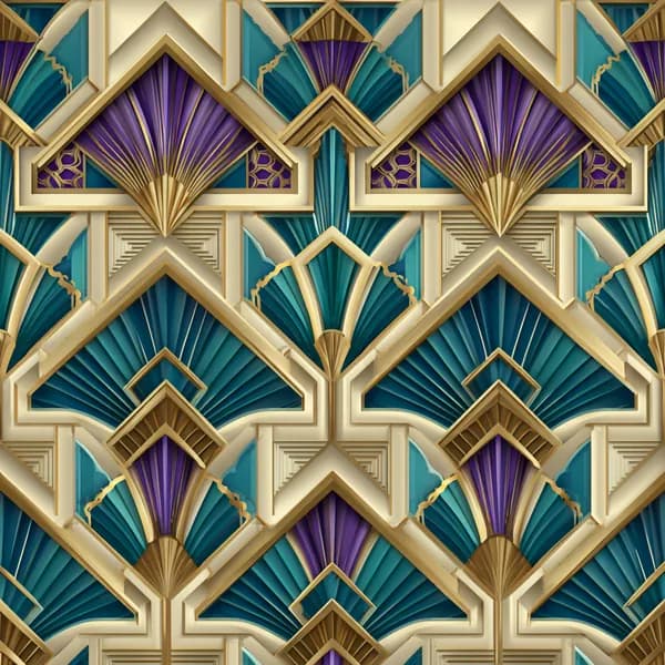 Modern Art Deco Geometric Luxury Pattern Design
