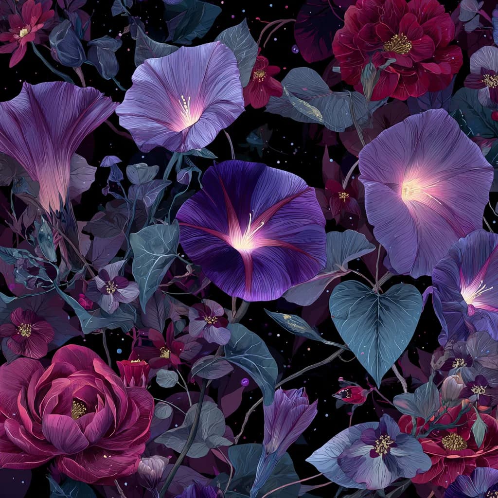 Nocturnal Moonflower Midnight Botanical Garden