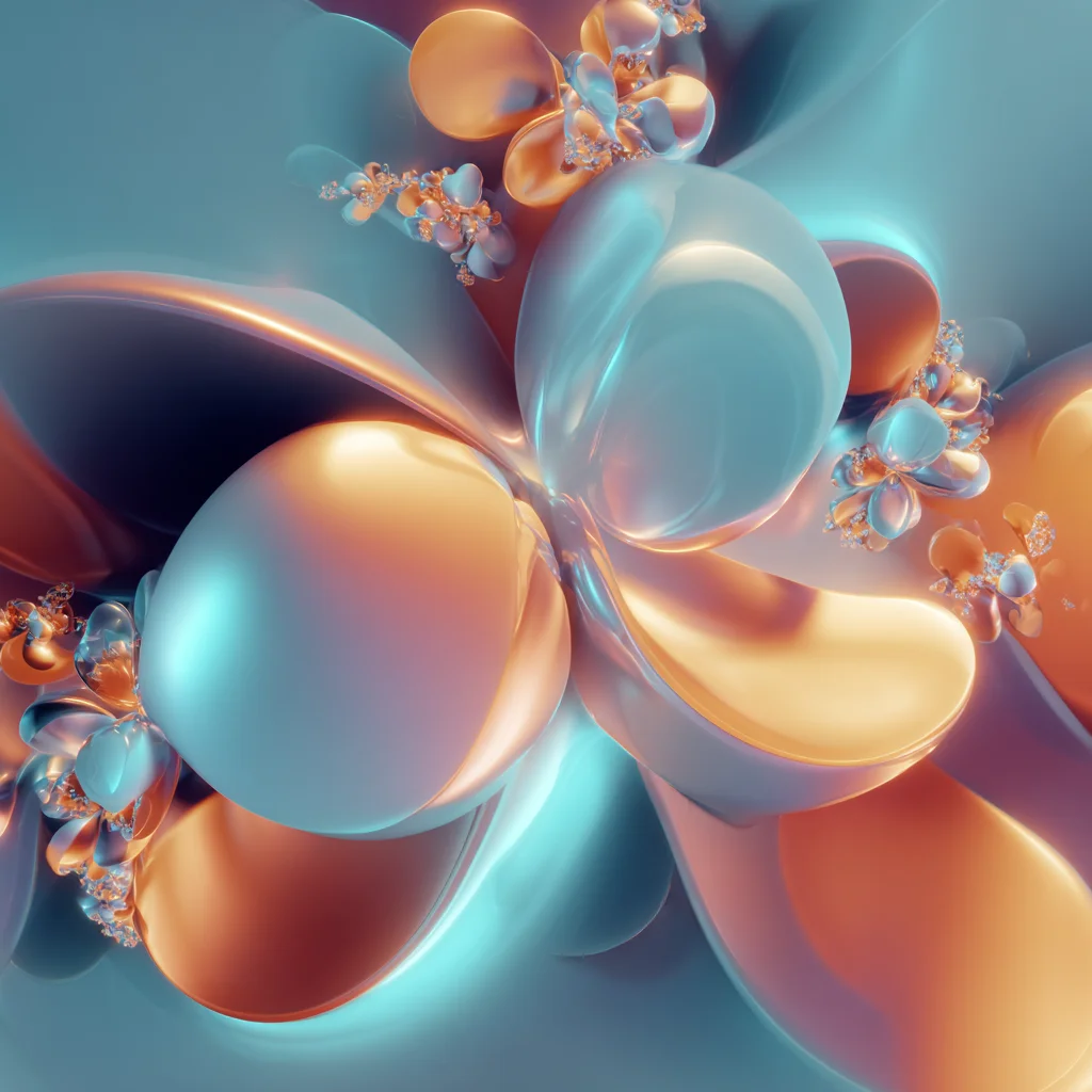 Alien Core Holographic Opalescent Space Art