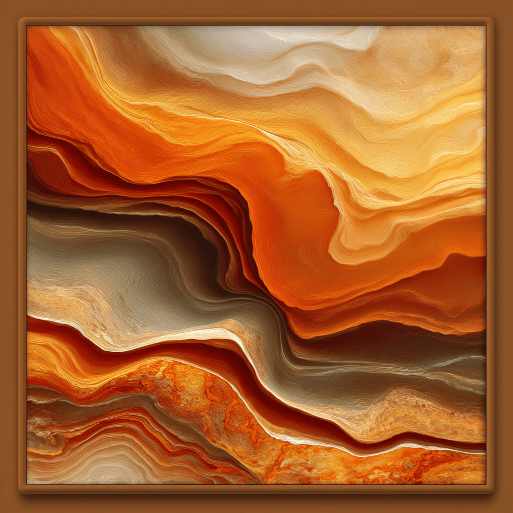 Lava Falls Molten Geological Abstract Art