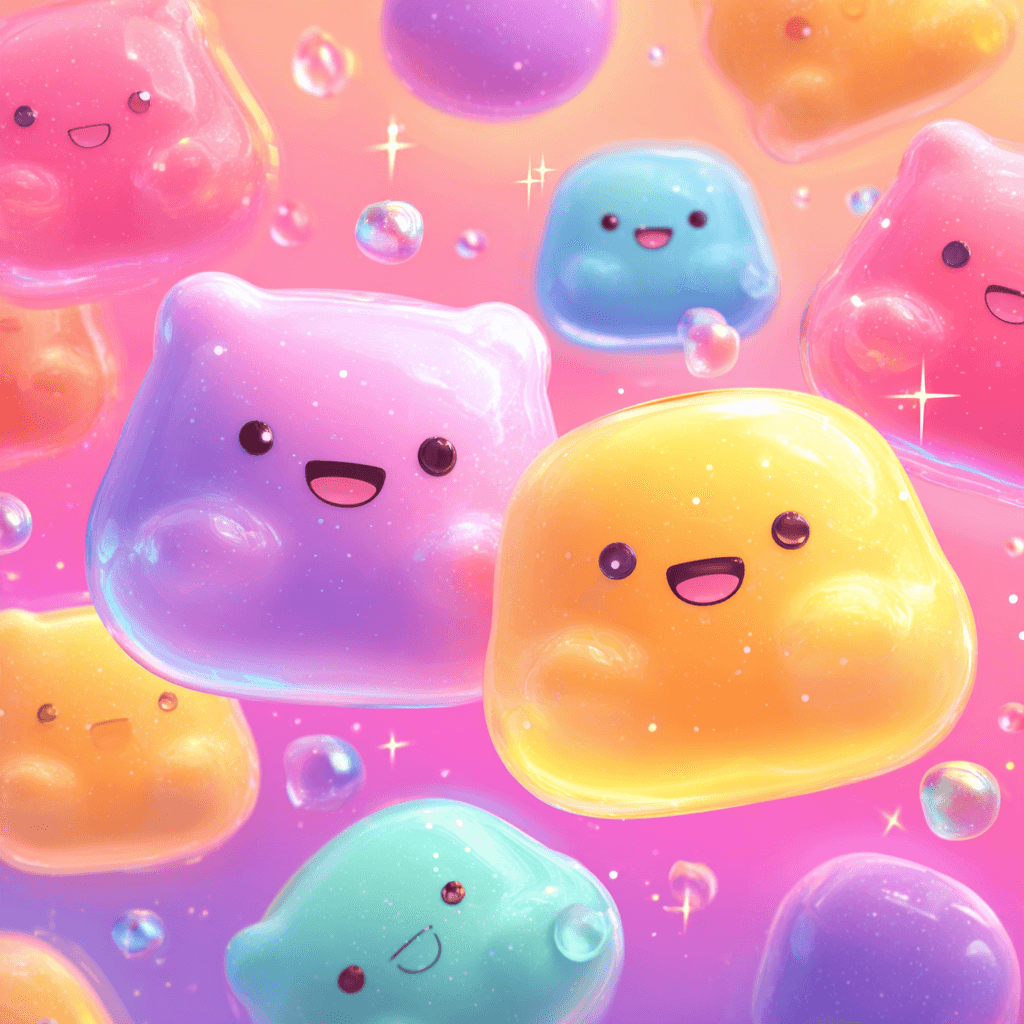 Jelly Gummy Candy Squishy Kawaii Design