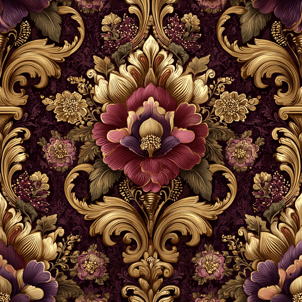 Neo-Baroque Dark Romance Ornamental Art