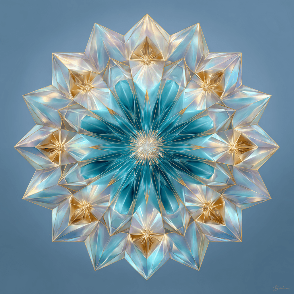 Opalcore Crystal Prism Cosmic Abstract Art