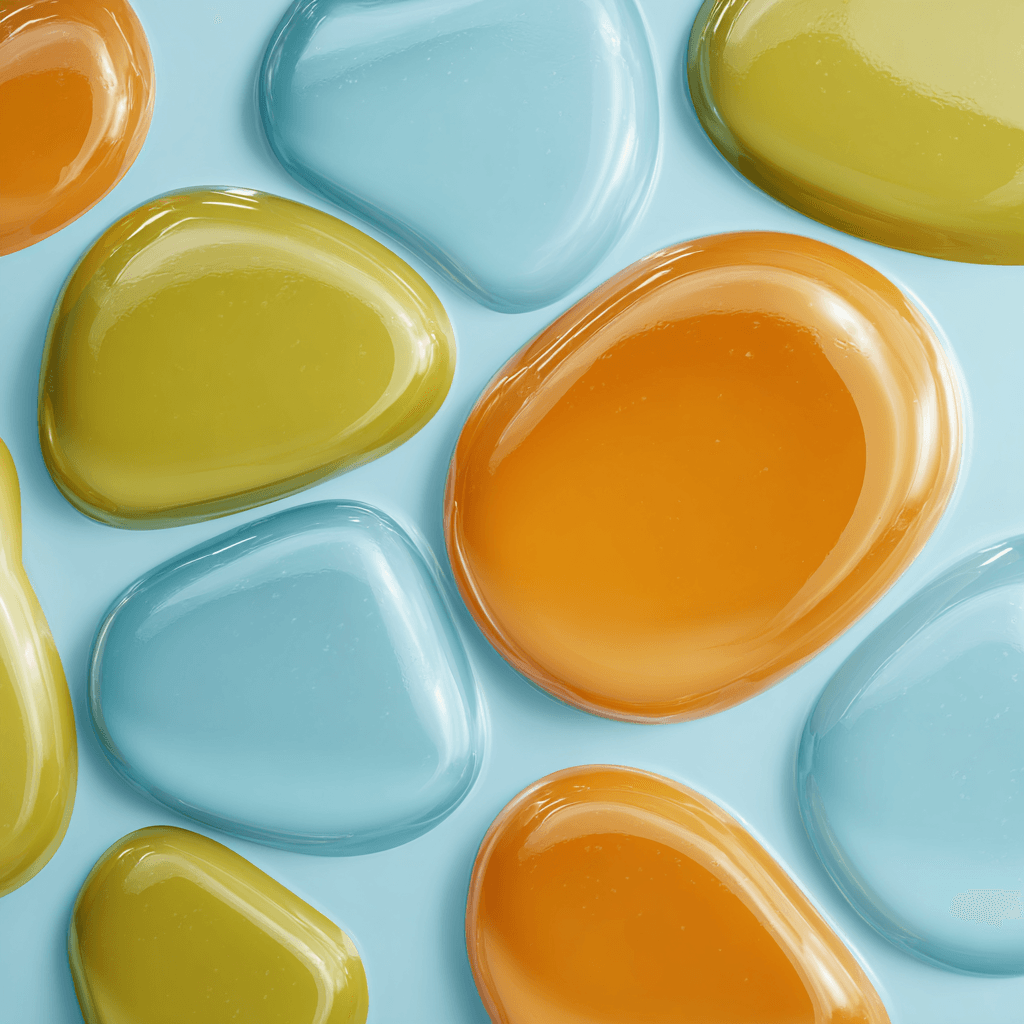 Rubbery Jelly Tactile 3D Squishy Blob Design
