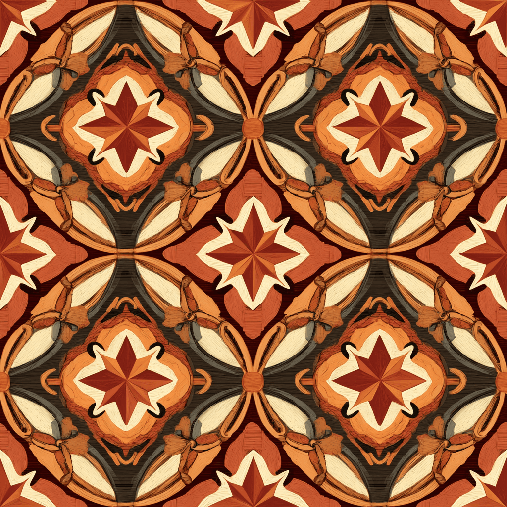 Western Bandana Geometric Repeat Pattern