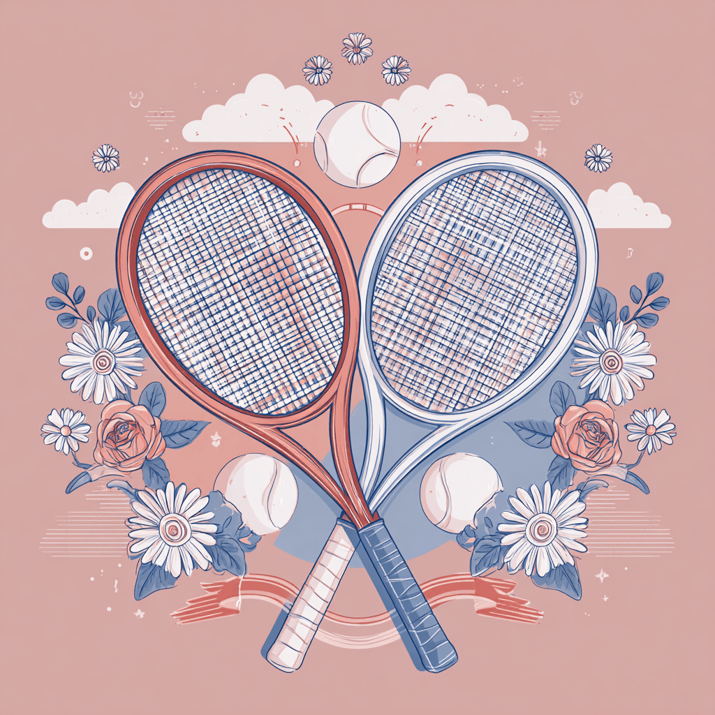Tennis Leisure Pastel Sport Pattern