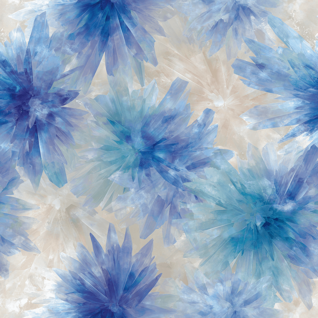 Glacier Ice Crystalline - Geometric Abstract Pattern Summer
