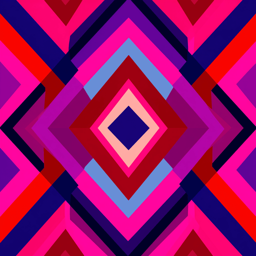 Glamoratti 80s Power Dressing Bold Geometric Pattern