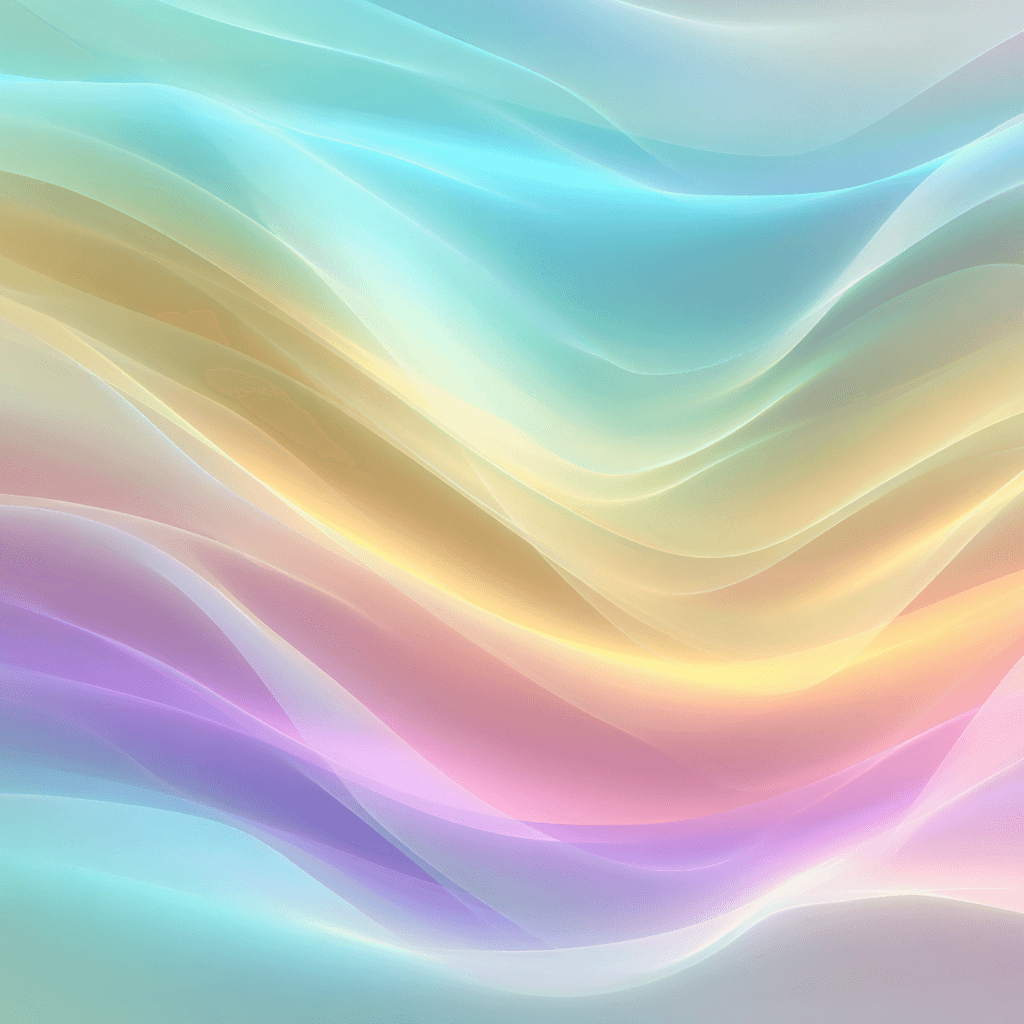Aurora Gradient Wave Seamless Textile Pattern