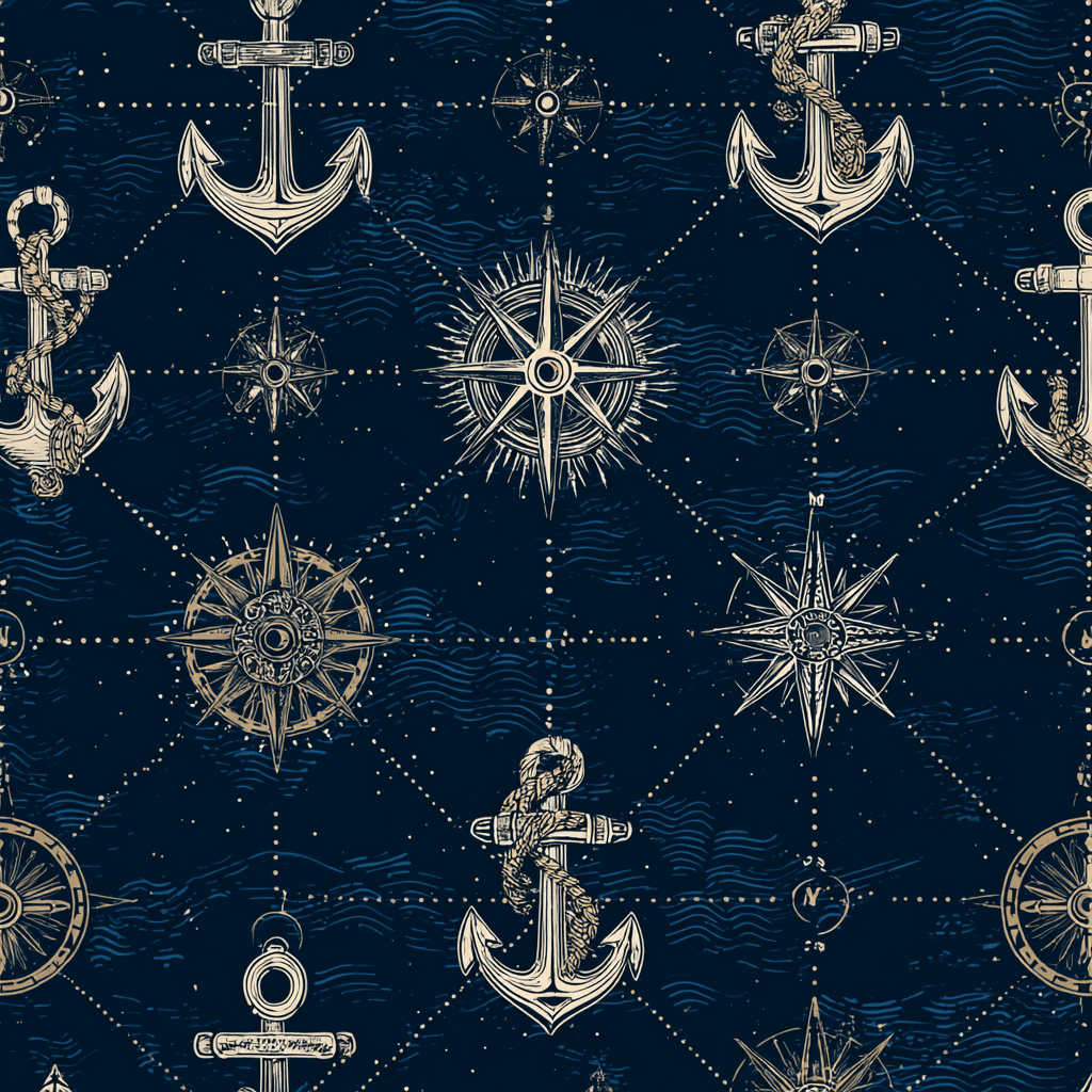 Sailor Core Nautical Anchor Maritime Pattern