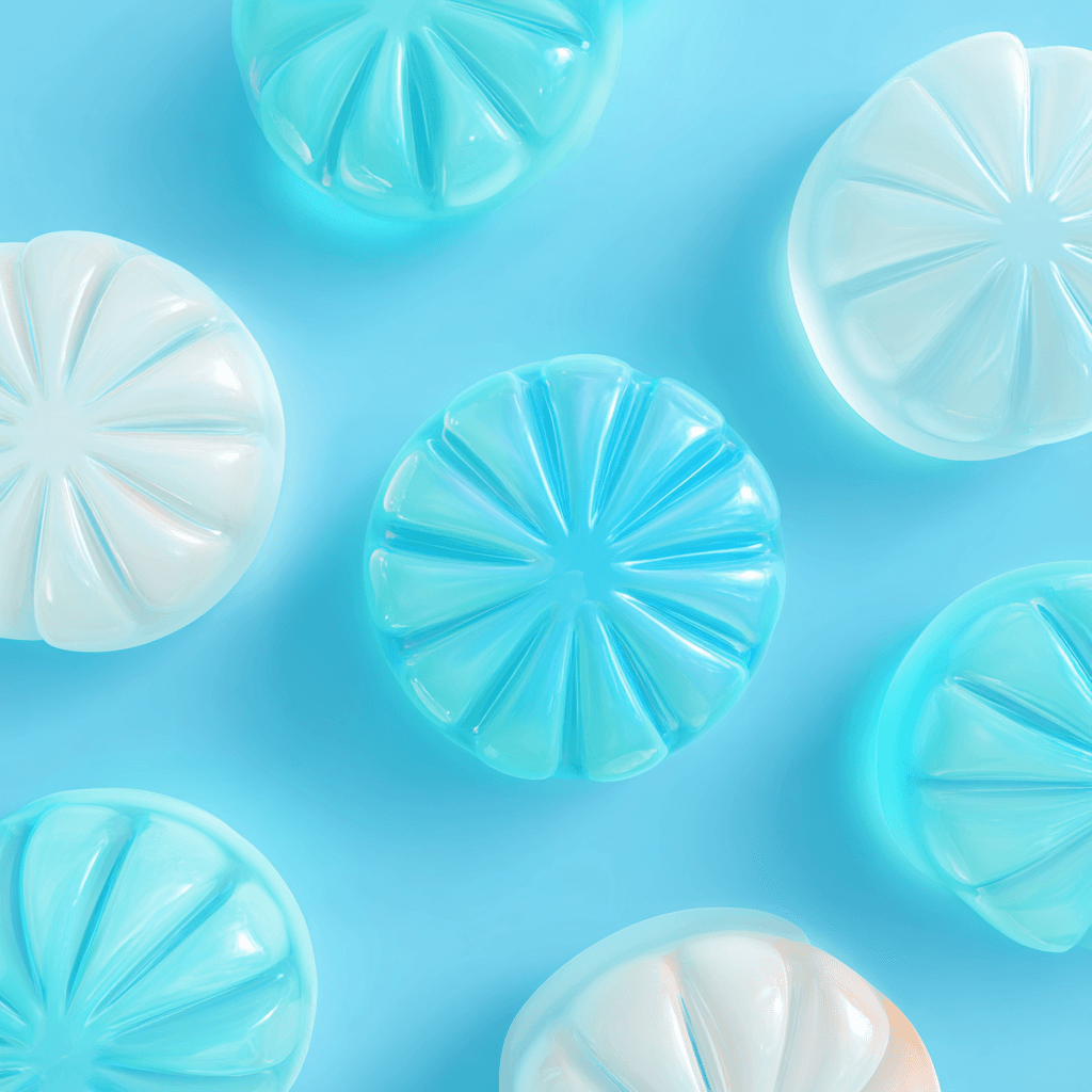 Gummy 3D Transparent Candy Pop Summer Design