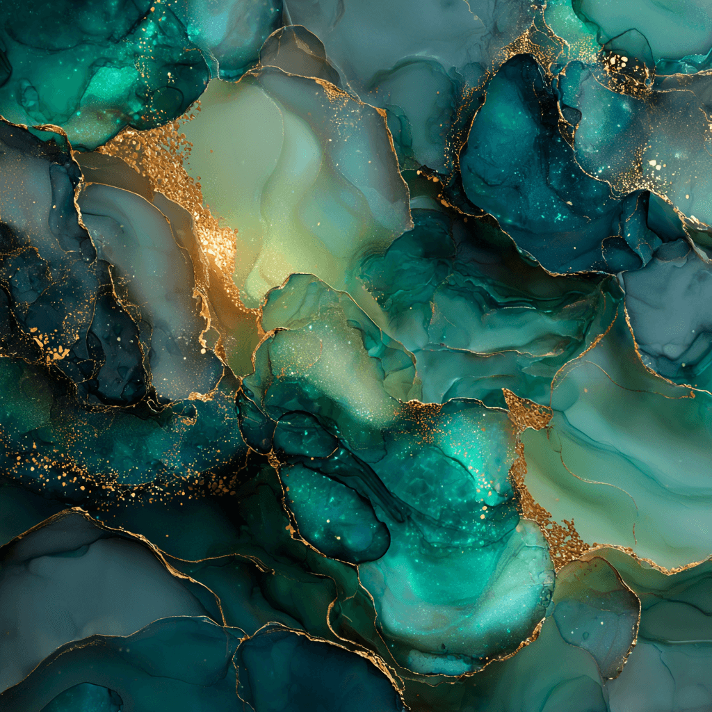 Alexandrite Biomorphic Organic Jewel Abstract Art