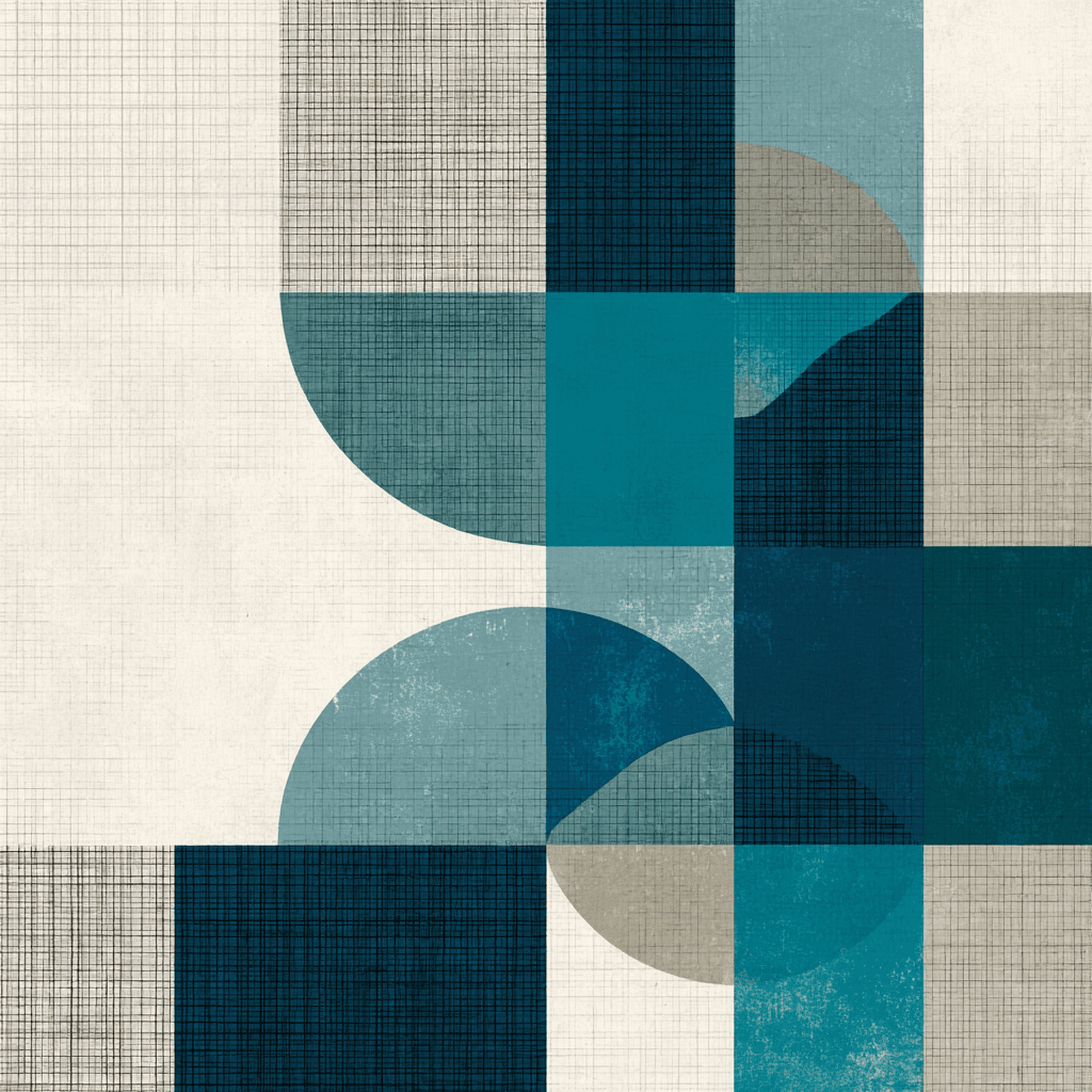 Dual Aesthetic Minimal Grid vs Bold Geometric Pattern